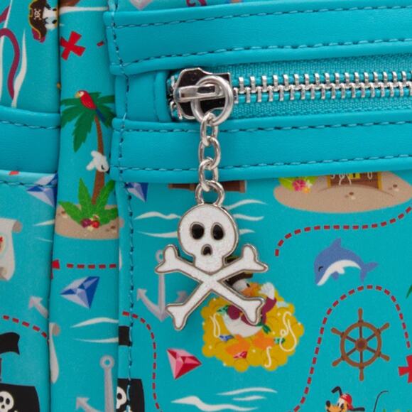 Loungefly Mickey Mouse Blue Pirates Backpack NEW - Picture 3 of 4